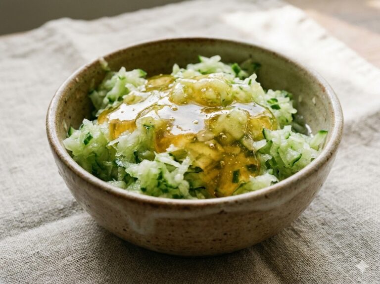 home remedy for glass skin honey and cucumber on light linen